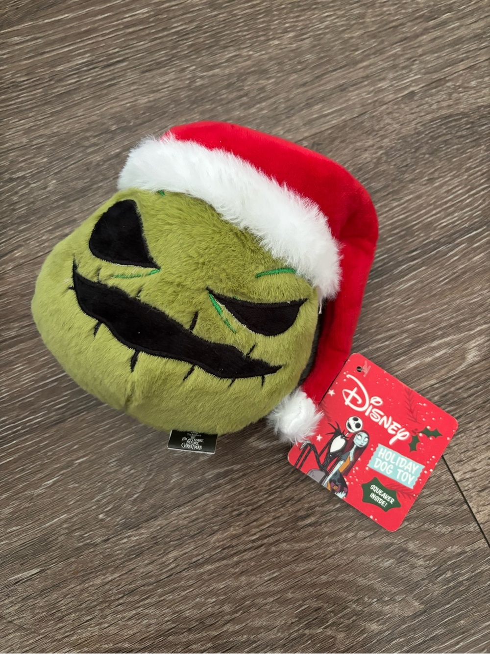 Disney Nightmare Before Christmas Plush Holiday Dog Toy